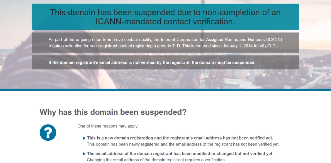 تعلیق دامنه